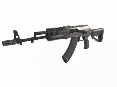 Modern Weapons Rifles new AK 3D model