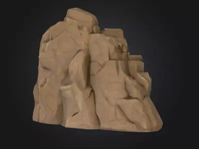 Skull Altar Low-poly 3D model