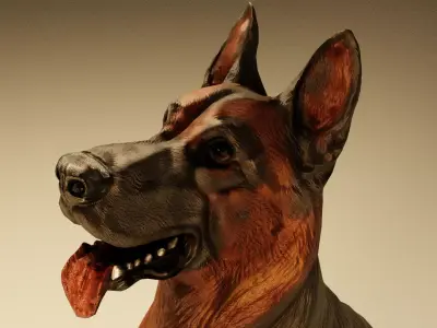 3D German Shepherd Dog 3D model