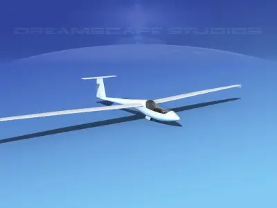 Centrair C-101 Pegase Unmarked Low-poly 3D model