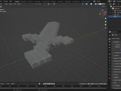 Minecraft sword Free low-poly 3D model