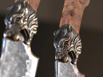 Butchered fish MEGASET 4 models 5 texture variations Low-poly 3D model