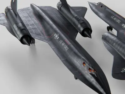 Lockheed Sr 71 Blackbird 3D model
