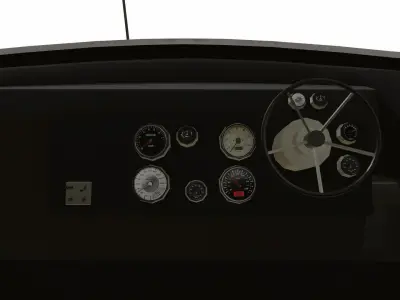 Speedboat Low-poly PBR Low-poly 3D model