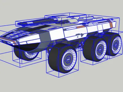 Mako MassEffect Low-poly 3D model