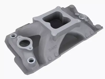 Dart 220 Smallblock Chevy intake manifold Low-poly 3D model