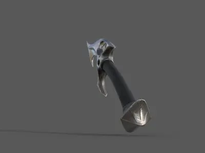 Ancient Harpoon Blade - Game-Ready 3D Weapon  Low-poly 3D model