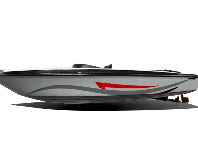 Speedboat Low-poly PBR Low-poly 3D model