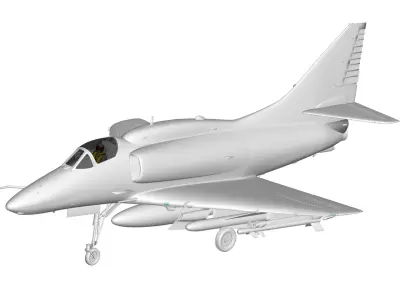 Douglas A-4 Skyhawk 3D model
