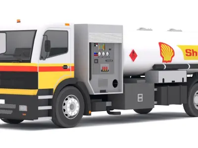 Fueler Aircraft Shell Low-poly 3D model