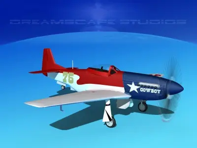P-51 Mustang Sport V05 3D model