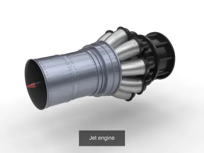 Jet and rocket engines 3D Model Collection