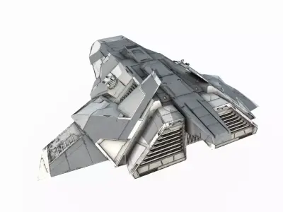 Future sci-fi fighter jets bombers 3D model