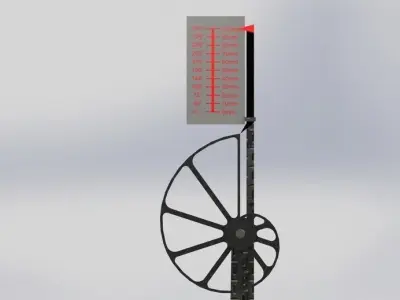 Precise rotational to linear converter 2 Free 3D model