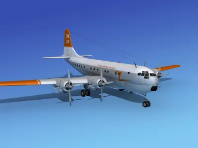 Boeing 377 California Dept of Forestry 3D model