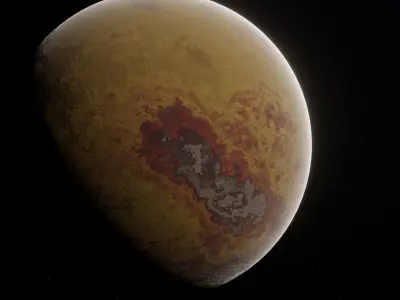 Planet Space Ready to game Low-poly 3D model 10