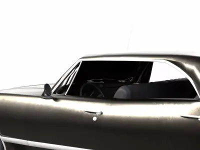 Retro Car Low-poly 3D model purchase