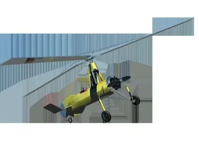 Autogiro LaCierva 3D model