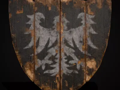 Bird Coat of Arms Low-poly 3D model