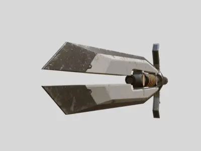 Compound Sword Low-poly 3D model