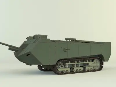Saint Chamond tank 3D model