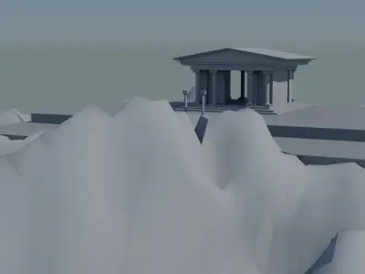 Ancient greek temple 3D model