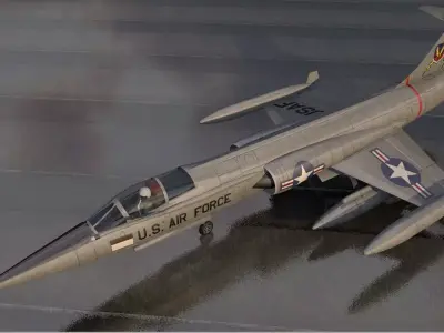Lockheed F-104C Starfighter  3D model