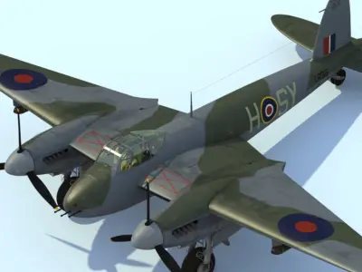 De Havilland DH98 Mosquito F B MkVI 3D model