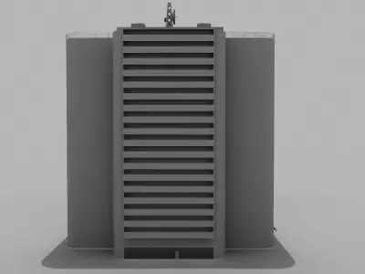 Simple Office Building 3D model