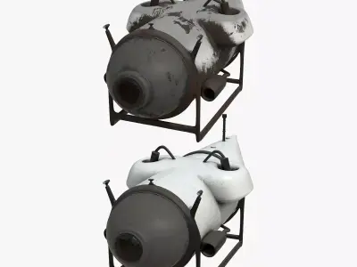 Realistic Mini Submarine 3D model