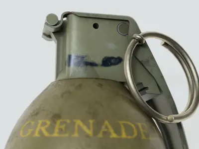 M26 Lemon Grenade Low-poly 3D model