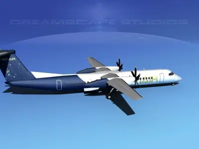 Dehaviland DHC-8 400 Orion Air Express 3D model