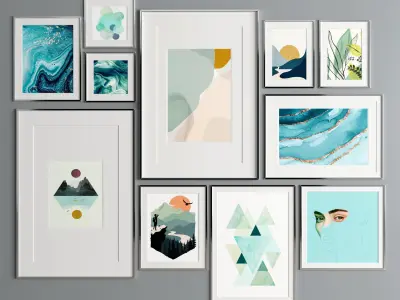 Art Frame 335 Low-poly 3D model