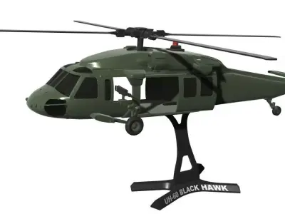 UH-60 Black Hawk 3D print model