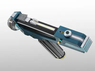 Space Phaser Low-poly 3D model