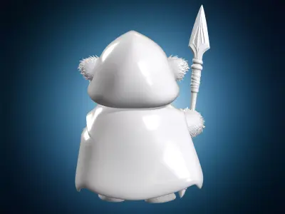 Ewok Warrior 3D Print Model 3D print model