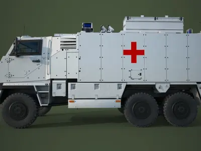 Mowag Durro III Ambulance 3D model