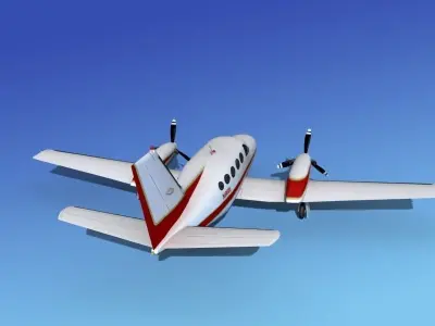 Cessna 425 Conquest I V01 3D model