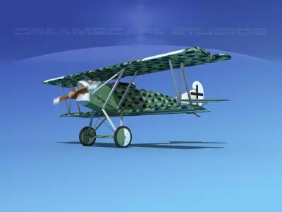 Fokker D-VII V07 Luftwaffe 3D model