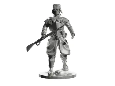 USSR Red Army infantry 3D print model