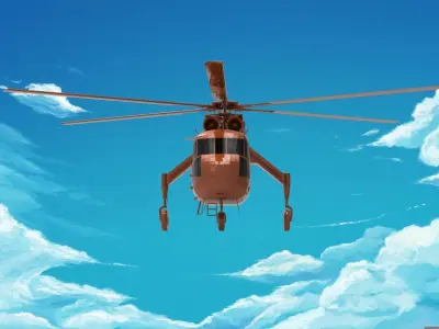 Sikorsky S-64 Skycrane 3D model