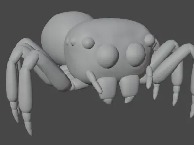 Salticidae spider 3D model