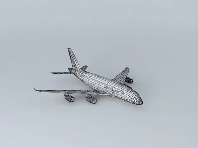 Air France A380 Free 3D model
