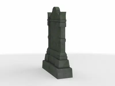 tomb stone 01 3D model