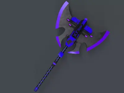 Sci-Fi Axe V4 - 06 Low-poly 3D model