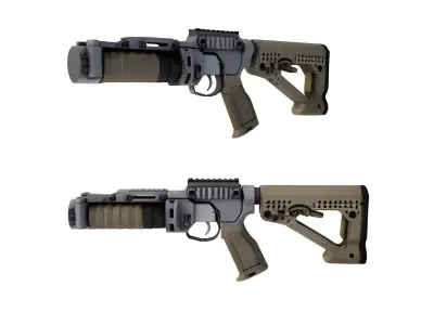  STEYR GL 40 Grenade Launcher 3D model