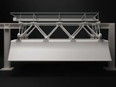 Menil Collection Structure Details Module Free 3D model