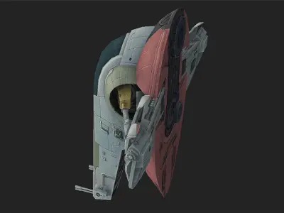 Firespray-31-class patrol and attack craft low-poly Low-poly 3D model