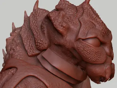 Alien Sculpture 3D-Modell 3D model