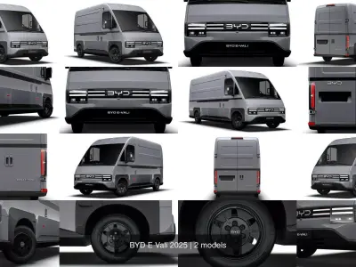 BYD E Vali 2025 3D Model Pack